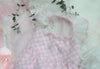 TaniWina Pink Lace Collar Plaid Dress with Rhinestone Embellishments for Small Dog