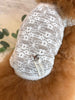 TaniWina Lace Blossom Puff Sleeve Heart Swarovski Crystal Top