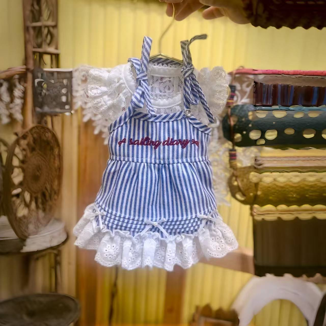 TaniWina Sailing Diary Stripe Dress