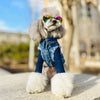 TaniWina Pawshion Petite Denim Vest-Coat: Chic Comfort for Small Paws