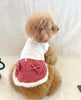 TaniWina Cute Red Dress with Hat Dog Clothes Christmas Set