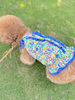 TaniWina Floral Print Buttoned Collar Dress for Small Dog