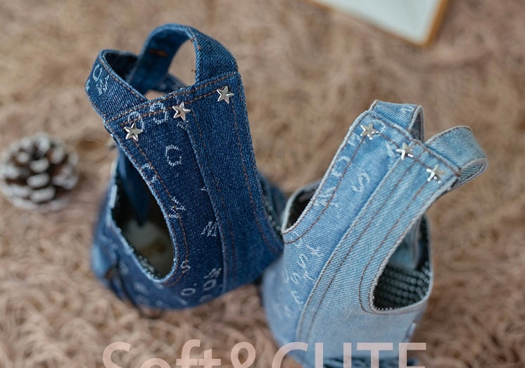 TaniWina Denim Pet Harness Dress: Elevate Your Furry Friend's Style