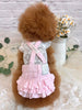 TaniWina Lace Blossom Puff Sleeve Heart Swarovski Crystal Top