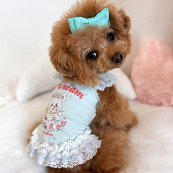 TaniWina Chill Bear Lace Frill Dress