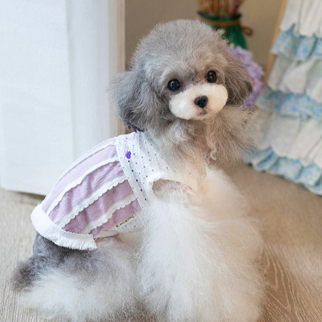 TaniWina Fashionable Furry Fringe: Pet Fringed Vest for Small Dogs