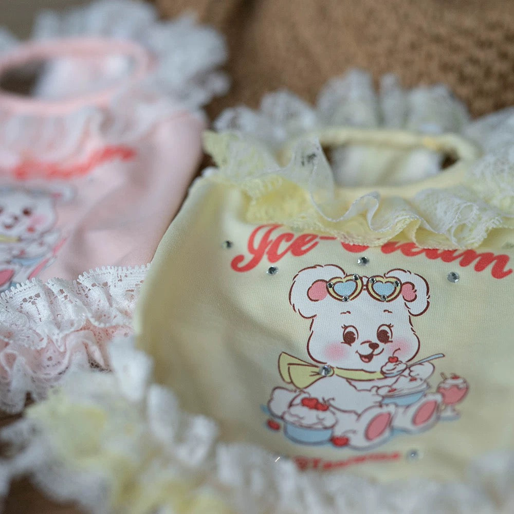 TaniWina Chill Bear Lace Frill Dress