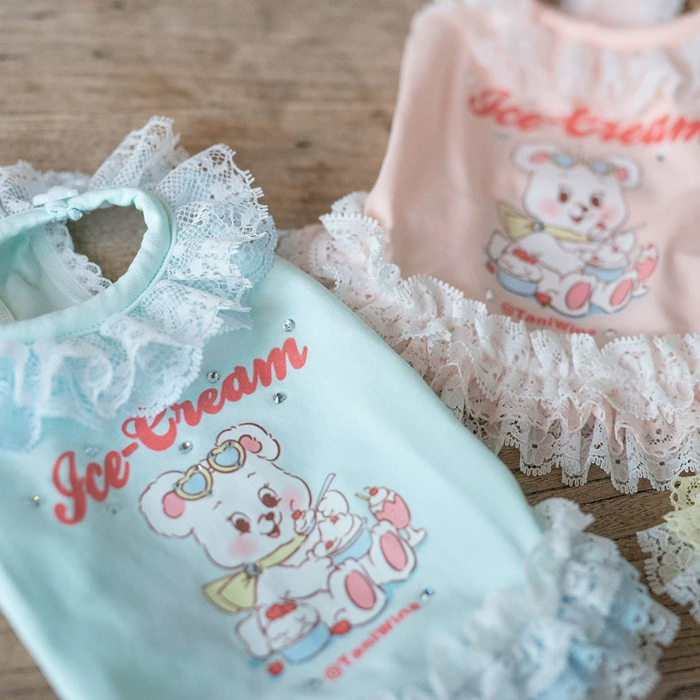 TaniWina Chill Bear Lace Frill Dress