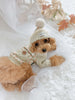 TaniWina Adorable Sweater for Small Dog with Long Sleeves and Hat, Perfect for Winter