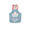 TaniWina Cartoon Denim Suspender Skirt for Small Dog Clothes