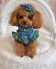 TaniWina Green Leaf Rose Lace Trim Shirt for Small Dog