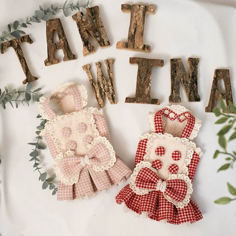 TaniWina Cozy Romance Tweed Winter Dress