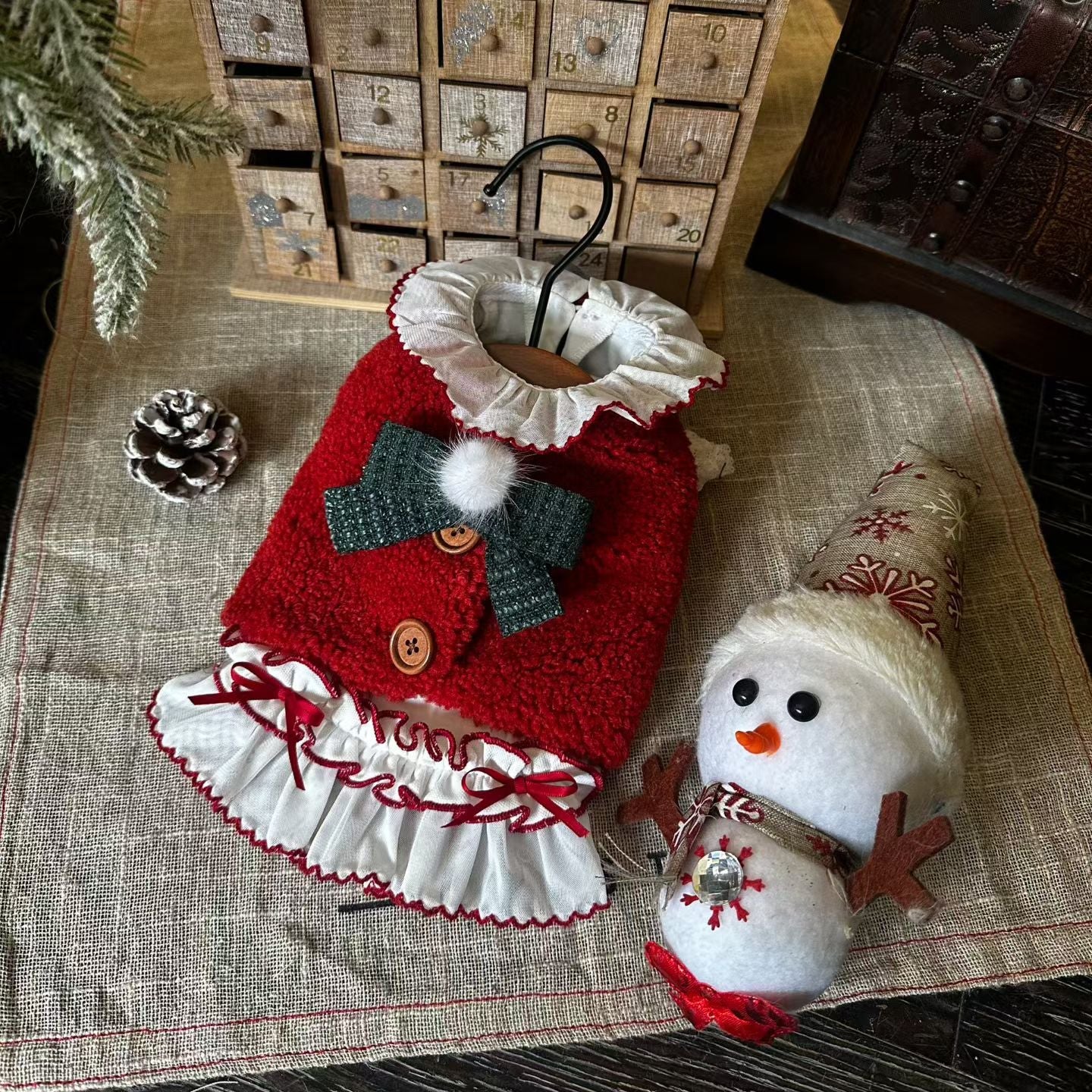 TaniWina Berry Sweet Christmas Dress Set