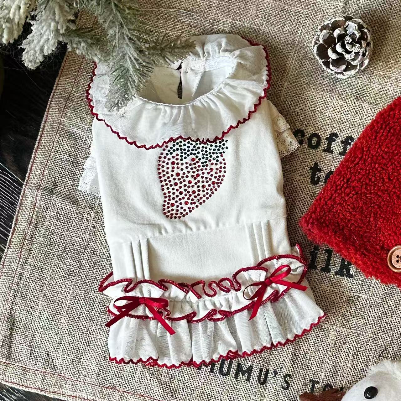 TaniWina Berry Sweet Christmas Dress Set