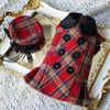 TaniWina Classic Scottish Red Dress Suit Pet Costume