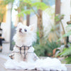 TaniWina Pet Costume Cotton Plaid Skirt