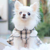 TaniWina Pet Costume Cotton Plaid Skirt