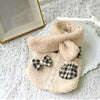 TaniWina Pet Clothing Pastoral Style Cotton-Coat Set With Hair Clip And Scarf