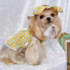 TaniWina Cotton Floral Vest Skirt Lace Pet Clothes