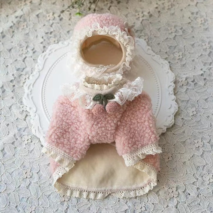 TaniWina Pet Costume Cream Color Series Suit Autumn Winter