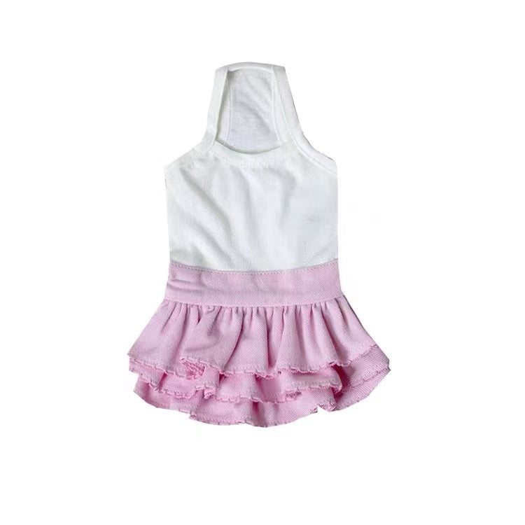 TaniWina Pet Clothing Candy-Colored Bottoming Skirt for Small Dogs