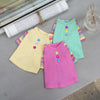 TaniWina Pet Clothing Contrast Color Rainbow Dog Shirt Pet Clothes for Small Dog