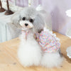 TaniWina Cotton Floral Vest Skirt Lace Pet Clothes