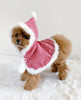 TaniWina Cute Red Dress with Hat Dog Clothes Christmas Set