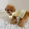 TaniWina Cute Floral Suspender Skirt Dog Clothes