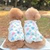 TaniWina Pet Clothing Winter Down Vest with Cute Colorful Heart