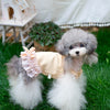 TaniWina Pet Clothes Waffle Lace Dress for Small Dogs - Elegant and Easy to Wear